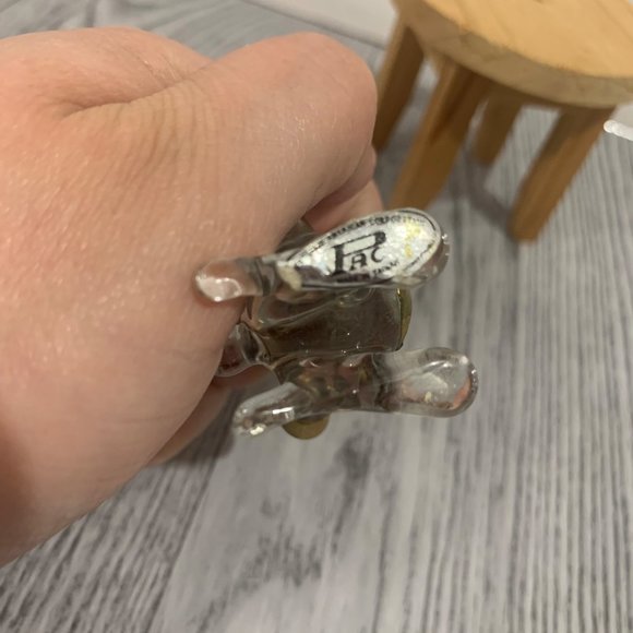 PAC Prestige American Corp Glass Art And Brass Bear Figurine - Picture 5 of 6